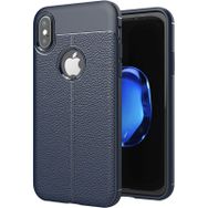 Microsonic Apple iPhone X Deri Dokulu Silikon Kılıf