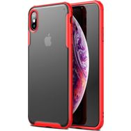 Microsonic Apple iPhone XS Max Frosted Frame Kırmızı Cep Telefonu Kılıfı