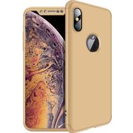 Microsonic Apple iPhone Xs Max Gold Double Dip 360 Protective Kılıf