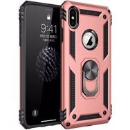 Microsonic Apple iPhone Xs Max Military Ring Holder Gold Kılıf