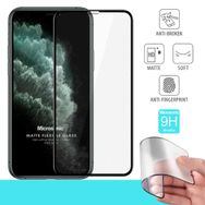 Microsonic Apple Uyumlu iPhone 11 Pro Max Seramik Matte Flexible Siyah Cep Telefonu Ekran Koruyucusu