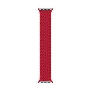 Microsonic Apple Watch SE 2022 40 mm Braided Solo Loop Band Kırmızı 127 mm Small Kordon