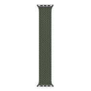 Microsonic Apple Watch SE 2022 40 mm Braided Solo Loop Band Koyu Yeşil 127 mm Small Kordon
