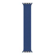 Microsonic Apple Watch SE 2022 40 mm Braided Solo Loop Band Mavi 127 mm Small Kordon