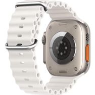 Microsonic Apple Watch SE 2022 40 mm Ocean Band Beyaz Kordon