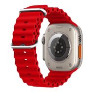 Microsonic Apple Watch SE 2022 40 mm Ocean Band Kırmızı Kordon