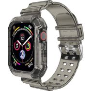 Microsonic Apple Watch SE 2022 40 mm Transparent Clear Band Siyah Kordon