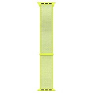Microsonic Apple Watch SE 2022 40 mm Woven Sport Loop Sarı Hasırlı Kordon