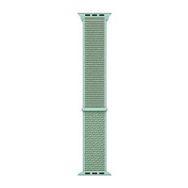 Microsonic Apple Watch SE 2022 40 mm Woven Sport Loop Yeşil Hasırlı Kordon