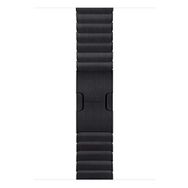 Microsonic Apple Watch SE 2022 44 mm için Link Bileklik Kayış Siyah Kordon