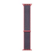 Microsonic Apple Watch SE 2022 44 mm Koyu Pembe Woven Sport Loop Hasırlı Kordon