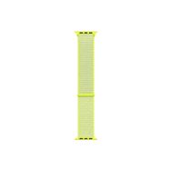 Microsonic Apple Watch SE 2022 44 mm Sarı Woven Sport Loop Hasırlı Kordon
