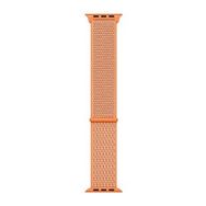 Microsonic Apple Watch SE 2022 44 mm Turuncu Woven Sport Loop Hasırlı Kordon