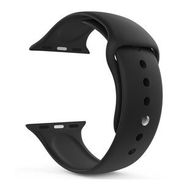 Microsonic Apple Watch SE 2022 Siyah 44 mm Silikon Kordon