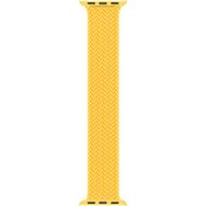 Microsonic Apple Watch SE 40 mm Braided Solo Loop Band Sarı 127 mm Small Kordon