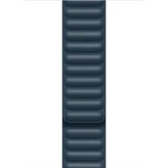 Microsonic Apple Watch SE 44 mm Leather Link Band Lacivert Kordon