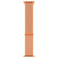 Microsonic Apple Watch Series 1 Turuncu 42 mm Hasırlı Kordon Woven Sport Loop Spicy