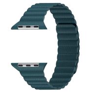 Microsonic Apple Watch Series 3 38 mm Twist Leather Loop Yeşil Kordon