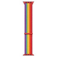 Microsonic Apple Watch Series 3 38 mm Woven Sport Loop Pride Edition Hasırlı Kordon