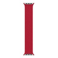 Microsonic Apple Watch Series 3 42 mm Braided Solo Loop Band 160 mm Kırmızı Kordon