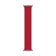 Microsonic Apple Watch Series 3 42 mm Medium 147 mm Braided Solo Loop Band Kırmızı Kordon