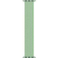 Microsonic Apple Watch Series 4 40 mm Braided Solo Loop Band Açık Yeşil 127 mm Small Kordon