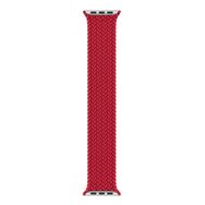Microsonic Apple Watch Series 4 40 mm Braided Solo Loop Band Kırmızı 127 mm Small Kordon