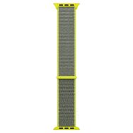 Microsonic Apple Watch Series 4 40 mm Hasırlı Woven Flash Sarı Uyumlu Kordon