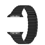Microsonic Apple Watch Series 4 40 mm Twist Leather Loop Siyah Kordon