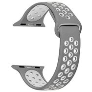 Microsonic Apple Watch Series 4 44 mm Gri Rainbow Sport Band Kordon