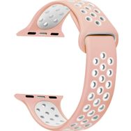 Microsonic Apple Watch Series 4 44 mm Rainbow Sport Band Pudra Pembesi Kordon