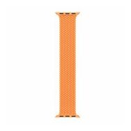 Microsonic Apple Watch Series 5 40 mm Braided Solo Loop Band Turuncu 127 mm Small Kordon