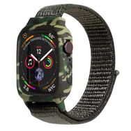 Microsonic Apple Watch Series 5 40 mm Camouflage Armor Pro Koyu Yeşil Kordon