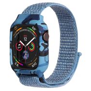 Microsonic Apple Watch Series 5 40 mm Camouflage Armor Pro Mavi Kordon