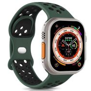 Microsonic Apple Watch Series 5 40 mm Rainbow Band Siyah Yeşil Uyumlu Kordon