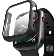 Microsonic Apple Watch Series 5 44 mm Matte Premium Slim Watch Band Siyah Kılıf