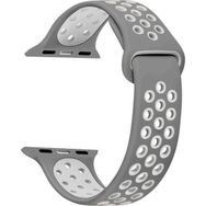 Microsonic Apple Watch Series 5 44 mm Rainbow Sport Band Gri Kordon