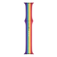 Microsonic Apple Watch Series 5 44 mm Silikon Pride Edition Akıllı Saat Kordonu