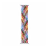 Microsonic Apple Watch Series 6 40 mm Braided Solo Loop Band Gökkuşağı Medium 147 mm Kordon