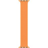 Microsonic Apple Watch Series 6 40 mm Braided Solo Loop Band Turuncu 127 mm Small Kordon