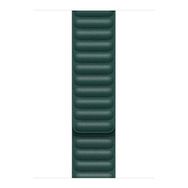 Microsonic Apple Watch Series 6 40 mm Leather Link Band Koyu Yeşil Uyumlu Kordon