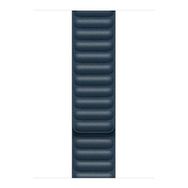 Microsonic Apple Watch Series 6 40 mm Leather Link Band Lacivert Uyumlu Kordon