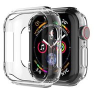 Microsonic Apple Watch Series 6 40 mm Şeffaf 360 Full Round Soft Silicone Kılıf