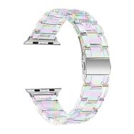 Microsonic Apple Watch Series 6 40 mm Stainless Transparent Clear Çok Renkli Kordon