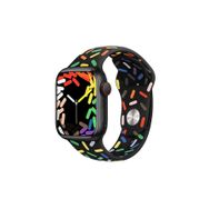 Microsonic Apple Watch Series 6 40 mm V2 Pride Edition Siyah Silikon Kordon