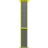 Microsonic Apple Watch Series 6 40 mm Woven Sport Loop Koyu Yeşil Hasırlı Kordon