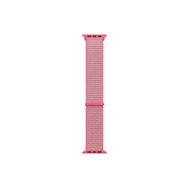Microsonic Apple Watch Series 6 40 mm Woven Sport Loop Pembe Hasırlı Kordon