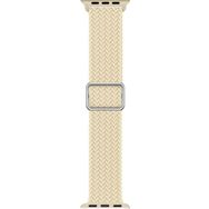 Microsonic Apple Watch Series 6 44 mm Braided Loop Band Bej Kordon