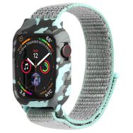 Microsonic Apple Watch Series 6 44 mm Camouflage Armor Pro Turkuaz Kordon