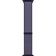 Microsonic Apple Watch Series 6 44 mm Hasırlı Woven Sport Loop Lacivert Saat Kordon
